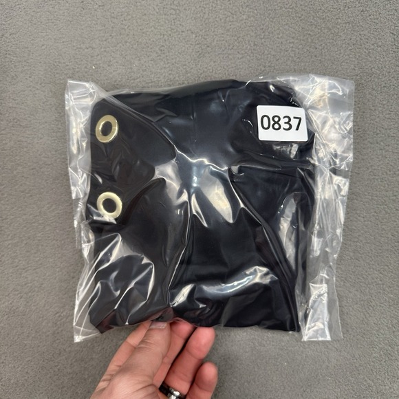 Michael Kors Black‎ One Piece Swimsuit Size 12 Gold Grommet Detail V Neck NWT - Picture 11 of 11